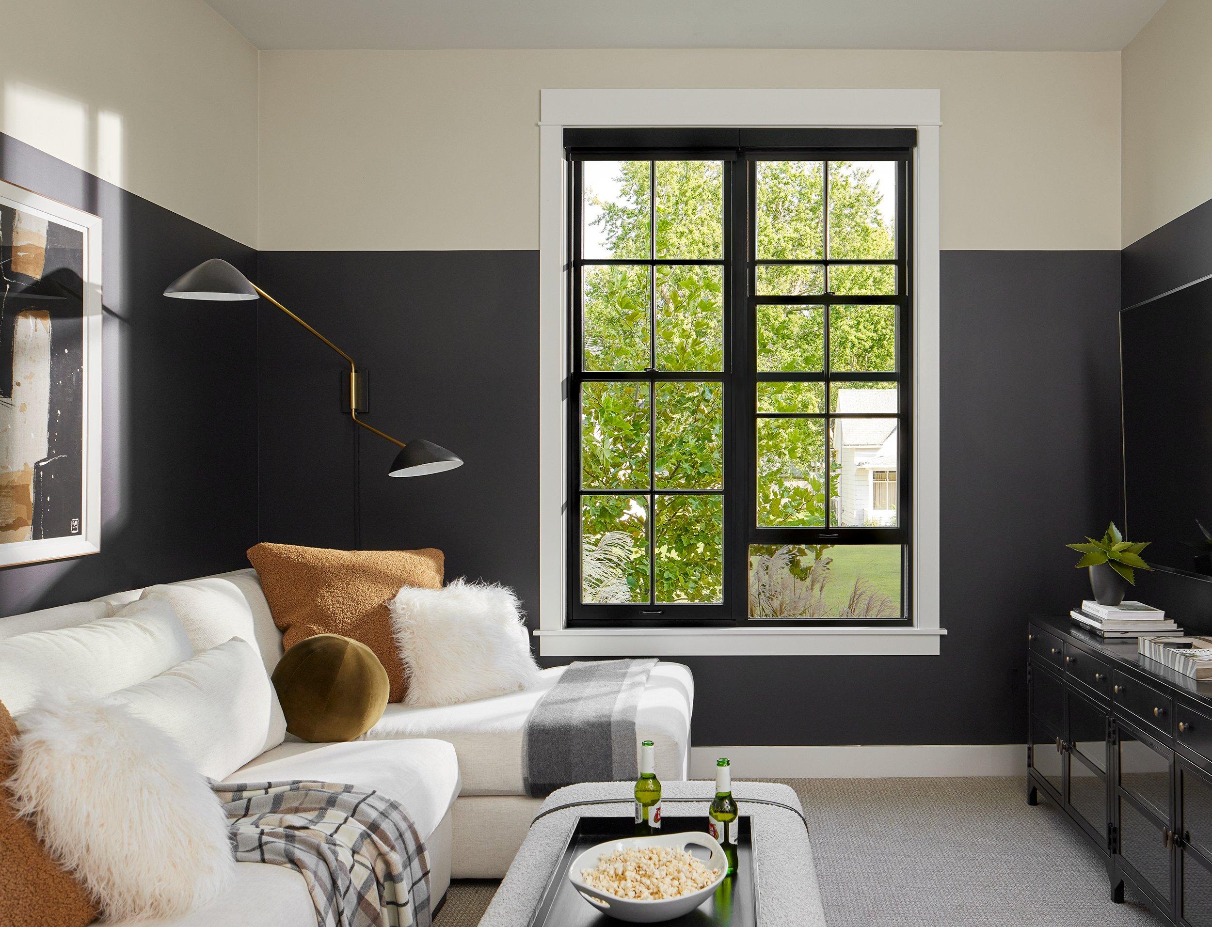 Pella® Reserve™ Traditional Clad Wood Double-Hung Windows with Integrated Rolscreen